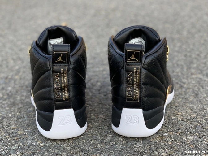 'Reptile' Black 12 Metallic Gold-White Air Retro AO6068-007 Jordan 0715